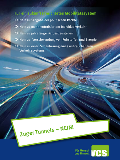 Flyer Zuger Tunnel
